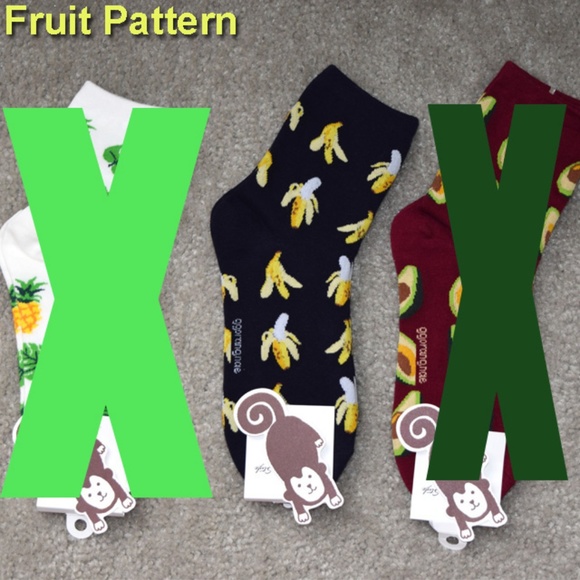 Accessories - NWT Women's Socks Fruit Pattern